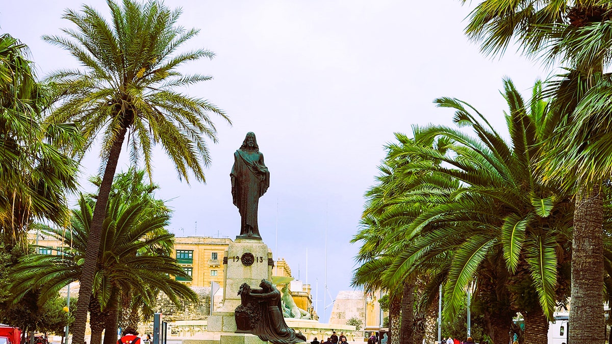 Statue of Jesus Christ in Floriana, Malta