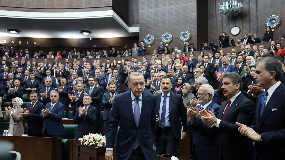 Erdogan addresses Parliament